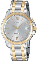 Seiko Men's Kinetic Two-Tone Watch #SKH640