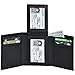 RFID Leather Trifold Wallets for Men - Handmade Slim Mens Wallet Credit Card Holder with ID Window