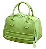 Creative Options 700-300 Soft-Sided Ultra-Suede Total Tote, Medium, Lime with Multi-Dot Lining
