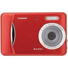 COBRA DIGITAL DC8650RD 8.0 MEGAPIXEL DCA8650 3-IN-1 DIGITAL CAMERA (RED) (DC8650RD) -