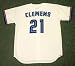 ROGER CLEMENS Toronto Blue Jays 1997 Majestic Throwback Home Baseball Jersey, XL