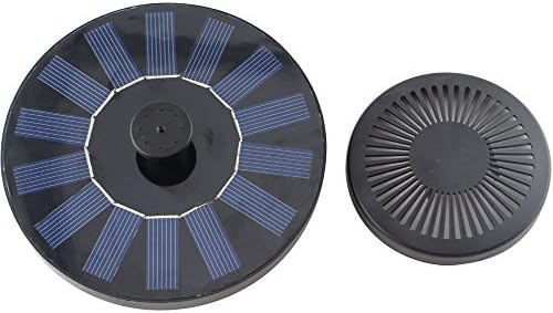 ZINGSUM Solar Pump for Water Fountain, Solar Powered Panel Kit Pool Garden Watering Submersible Pump, Birdbath Fountain, for Garden Pond Fountain Pool Easy Installation
