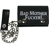Bad Mother Tri Fold Chain Wallet by Unknown