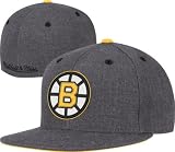 Boston Bruins Mitchell & Ness Heather Gray Wool Vintage Fitted Hat