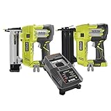 Factory Reconditioned Ryobi P320 and P360 Kit 18-Volt One+ 18-Gauge Cordless 2 in. Brad Nailer and C