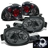 IMAGE OF Eautolight 1995-1999 Dodge Neon Halo Smoke Projector Head Lights + Tail Lights