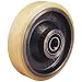 Revvo PT Series 8" Diameter X 3" Width Polyurethane on Cast Iron Wheel with Precision Ball Bearing, 3950 Capacity, 25mm Bore Diameter
