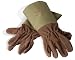 Esschert Design USA 2019 Secrets du Potager Nubuck Cotton Garden Gloves, Olive Leaf Color