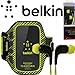 Samsung Galaxy S3, SIII Lime EaseFit Plus Exercise Workout Armband with Matching 3.5mm Stereo Earbuds. Case has a secret keyholder pocket.