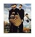 Three Umpires by Norman Rockwell. Size 14.91 inches width by 16.00 inches height. Hig...