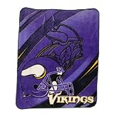 NFL Minnesota Vikings Super Soft Plush Thermal Blanket / Fleece Couch Throw - Purple
