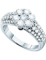 1.44CTW DIAMOND FLOWER RING