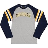 adidas Michigan Wolverines Kid's Layered Crew