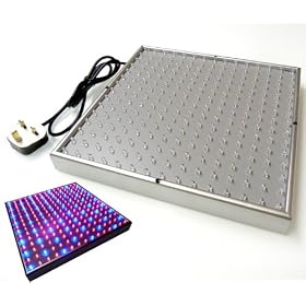 225 LED LIGHT BOARD RED AND BLUE HYDROPONIC GROW LIGHT (14W - INCLUDES HANGER) ** 60 x Blue 465 Nanometer Wavelength LED's & 165 x Red 650 Nanometer Wavelength LED's ** FREE DELIVERY