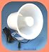 White PA Horn SPEAKER w/ Plug & Wire 5 inch 12 watt for CB / Ham Radio