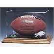 Buffalo Bills NFL Football Display Case (Wood Base)