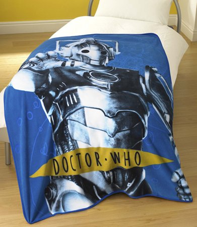 Zap Dr Who Cyberman Fleece Blanket