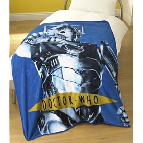 Zap Dr Who Cyberman Fleece Blanket