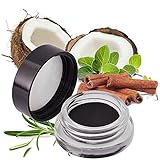 Very Black Gel Eye Liner Smudge Pot - 95% Natural, 70% Organic, Vegan & Gluten Free - Water & Smudge Resistant, Long Lasting, Safe For Sensitive Eyes - No Toxic Chemicals - Try It Today!