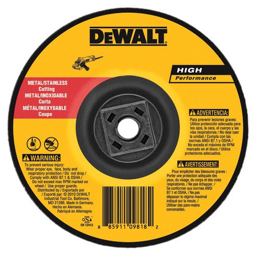DEWALT DW8426H Metal Cutting Wheel, 5/8-11 Arbor, 6-Inch by 0.045-Inch