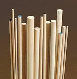 Wood Dowels - 1/8" x 36" - Pack of 10