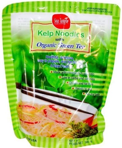 Sea Tangle Noodle Company, Kelp Noodles with Organic Green Tea, 12 oz (340 g) by SEA TANGLE NOODLE COMPANY [Foods]