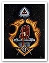 I'm Never Alone - Masonic by Dana Baker 8"x10" Art Print Poster