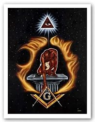 I'm Never Alone - Masonic by Dana Baker 8"x10" Art Print Poster