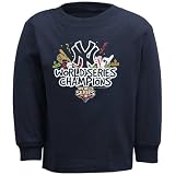 New York Yankees Toddler Navy Blue 2009 World Series Champions Confetti Long Sleeve T-shirt