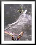 Wind surfing, Columbia River Gorge, OR Framed Art Poster Print by Eric Sanford, 31x39