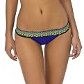Xhilaration&reg; Juniors Feather Like Print Triangle Swim Bikini Bottom - Blue/Green/Pink