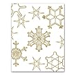 Gold Snowflakes - Gift Enclosure Cards (set of 12)