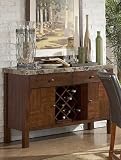 Achillea Server with Marble Top