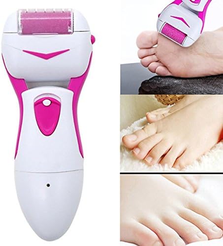 Pedi Electronic Callus Remover Foot File for Dry Feet &amp; Cracked Heels Gentle on Your Feet and Easy to Use Quickly Helps to Achieve Soft Silky Feet (Hot Pink)
