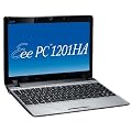 Asus Eee PC 1201HA 30,7 cm (12,1 Zoll) Netbook (Intel Atom Z520 1.3GHz, 2GB RAM, 250GB HDD, Win 7 HP) silber