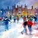 Charity Christmas Cards - Skating at the castle - 8 Christmas cards. 47p goes to WaterAid