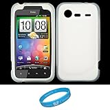 Clear Premium Soft Silicone Skin Cover for Verizon Wireless New HTC Droid I ....