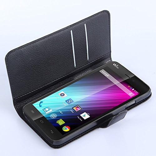 Wiko Lenny Case, Zeeeda PU Leather Wallet Flip Case Cover for Wiko Lenny (Black)