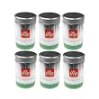 illy Caffe Decaffeinated Ground Coffee (Medium Roast, Green Band). Box of six 8.8oz coffee cans.