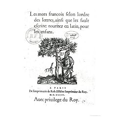 Titlepage of the First French-Latin Dictionary, 1544