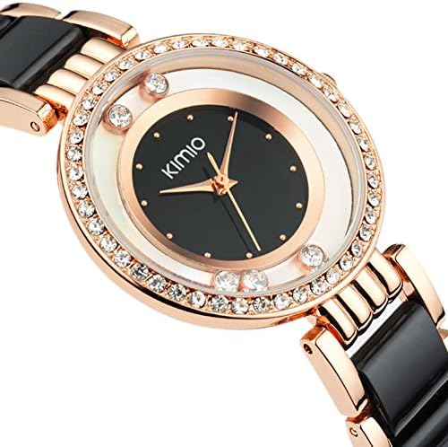 GLucky Time Eyki Kimio brand rhinestone crystal White Ceramic Japan quartz bracelet watch tags women ck