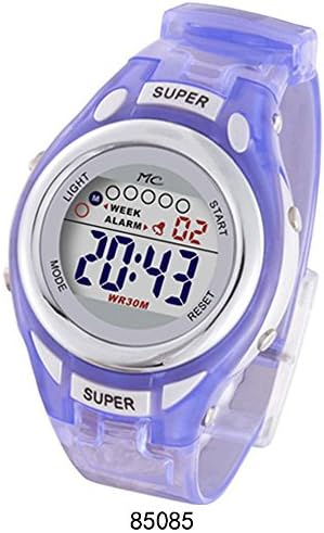 Montres Carlo Lavender Digital 30 Meter LCD Watch