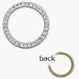14 Karat Two-Tone Gold Circle of Life Pendant, 0.50 tcw