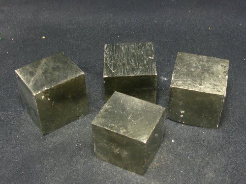 One (1) Perfect Cube Pyrite Crystal From Spain - 0.8"