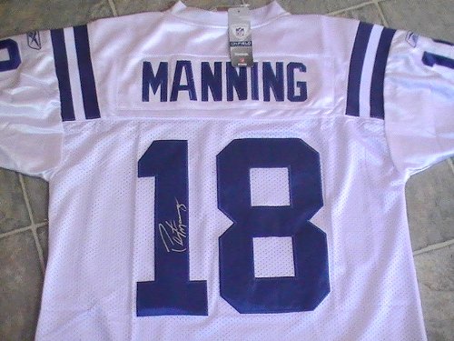 PEYTON MANNING SIGNED AUTOGRAPHED JERSEY INDIANAPOLIS COLTS COA