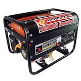 Powerland PD4000E 4,000 Watt 6.5 HP OHV Gas Powered Portable Generator With Electric Start & Wheel Kit (CARB Compliant)