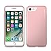 iPhone 7 Case, CaseCrown Lux Glider Case (Rose Gold) w/Matte Finish & Felt Interior