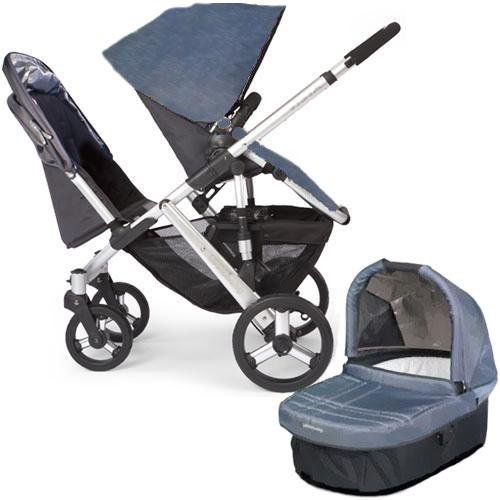 UPPAbaby 0056-COLKIT VISTA Cole Double Stroller Kit with Bassinet - Slate