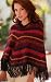 Alpaca wool poncho, 'Inca Gala'