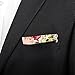 Stylefad Men's Floral Skinny Neck ties and Bowtie Pocket Square 3pcs Set for Gifts Pink